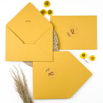 The Mustard Yellow Wedding Invitation Envelope (Set of 50)