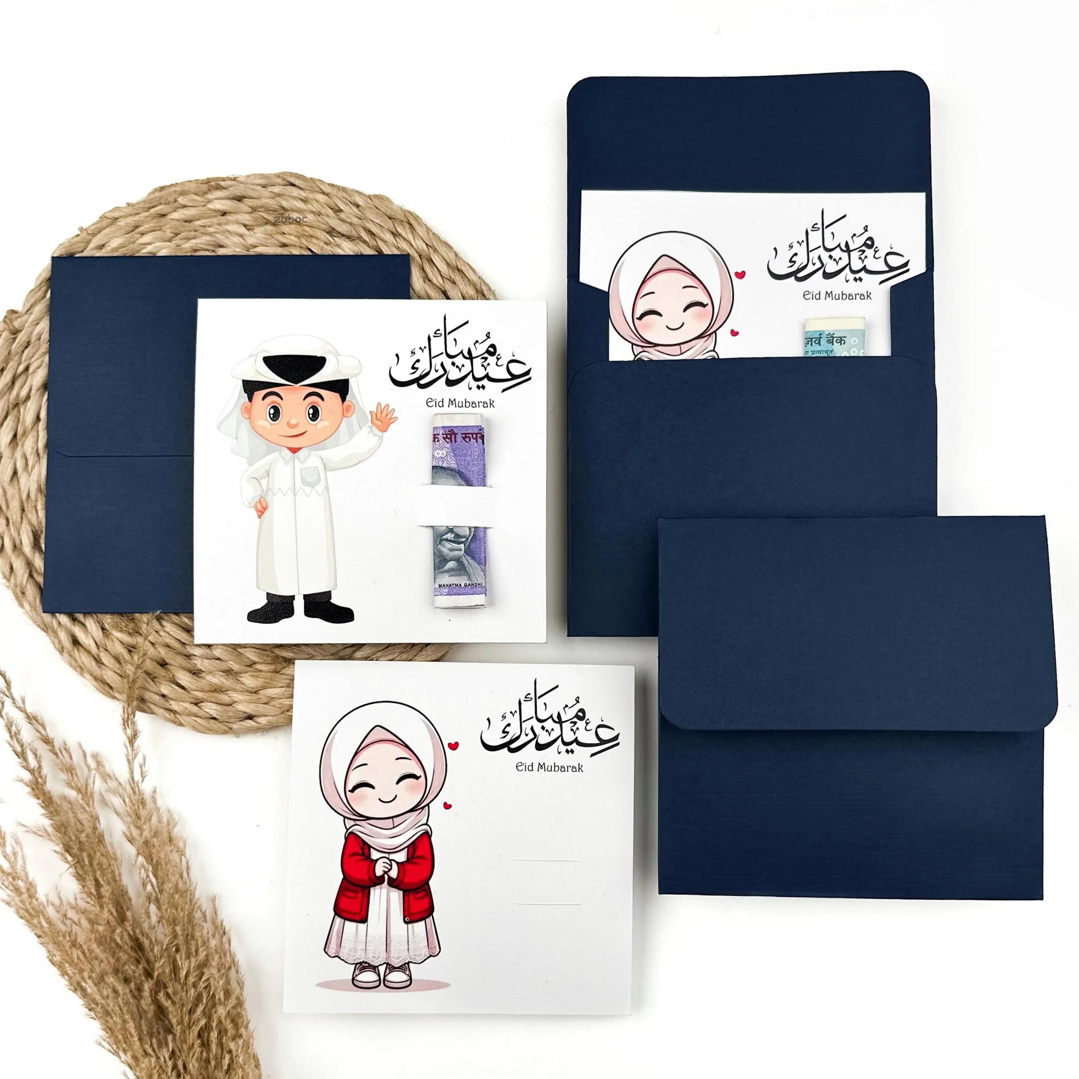 Zuboc Eidi Envelope With Insert for Kids (Set of 4)