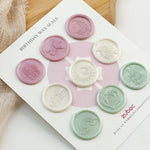 Birthday wax seals Stickers for Invitations (Set of 9)