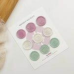 Birthday wax seals Stickers for Invitations (Set of 9)