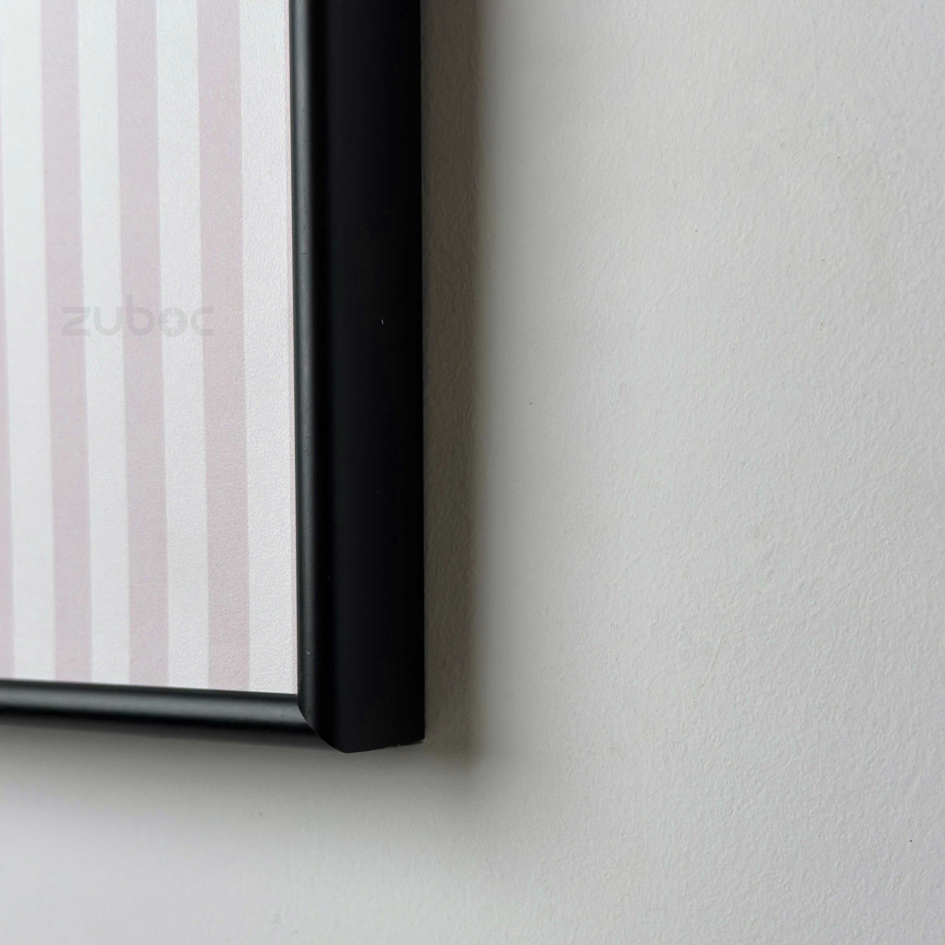 Black A4 metallic photo frame for certificate display by Zuboc-3
