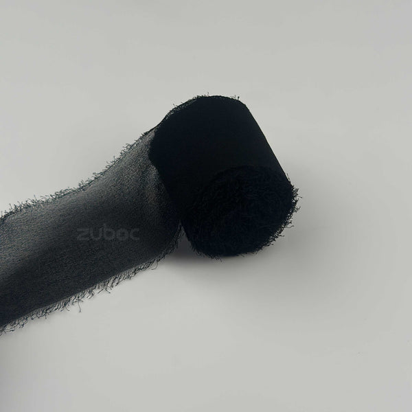 Georgette Black Ribbon (5mtr)