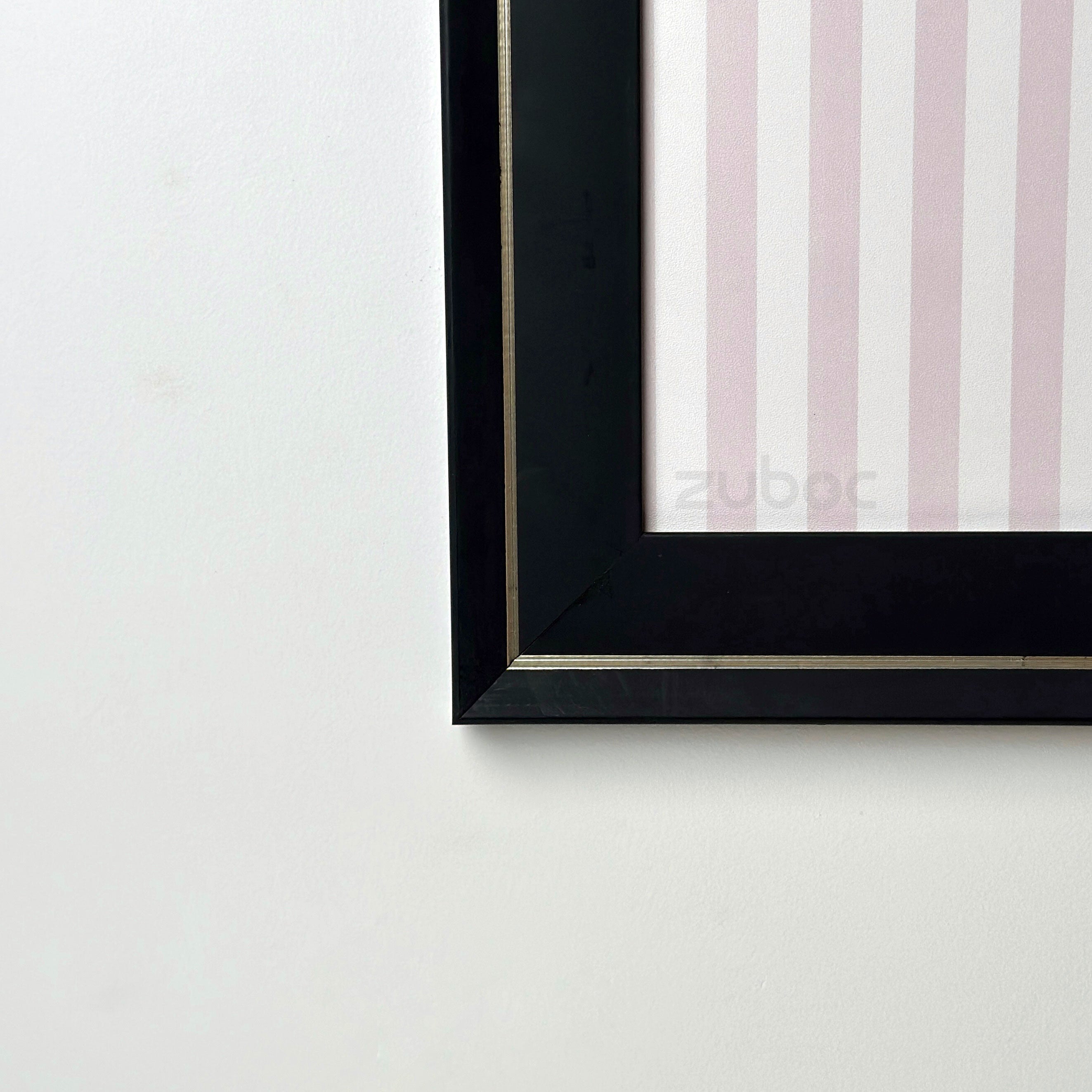 Black with Silver Lining Photo Frame (A3)