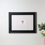Black with Silver Lining Photo Frame (A3)