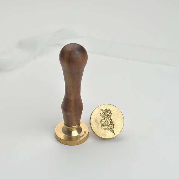 Bloom Wax Stamp with Wooden Handle