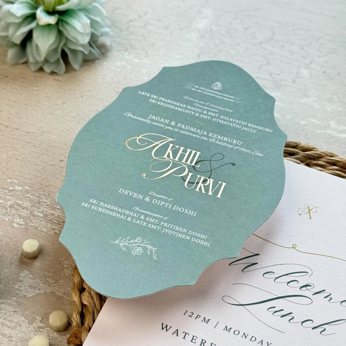 Blooming Arch Elegance Wedding Invitation suits