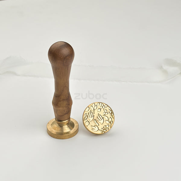Botanical Collection Wax Stamp with Wooden Handle
