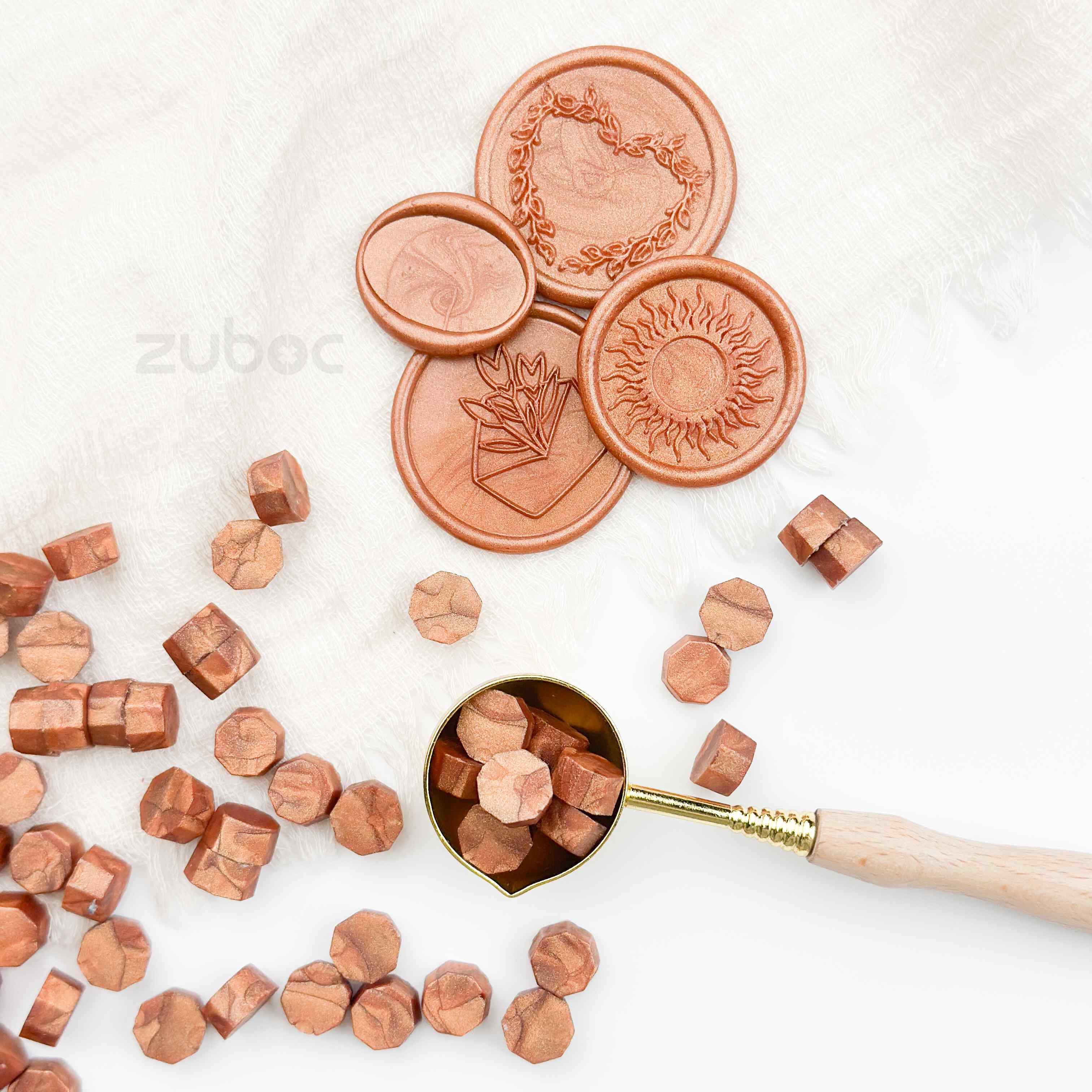 Bronze Gold Wax Beads - 30 Grams