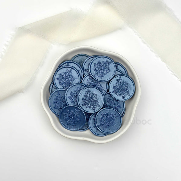 Cherry Blossom Wax Seal - Stickers for Envelope Sealing (Set of 5)