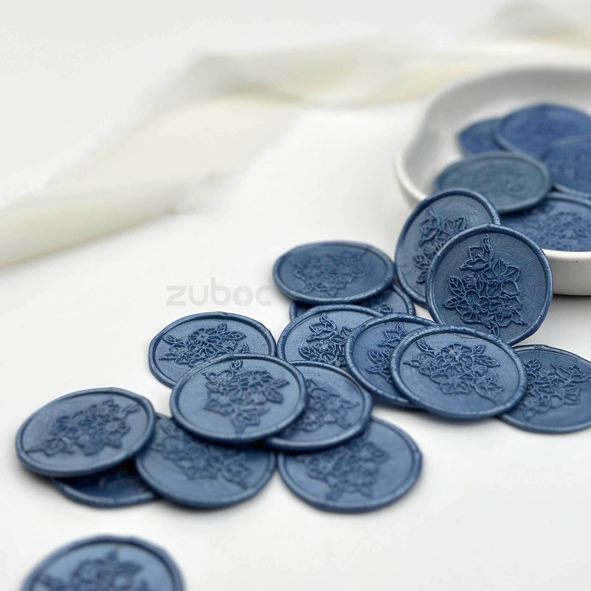Cherry Blossom Wax Seal -Cloudy Sky ( Set of 5 )