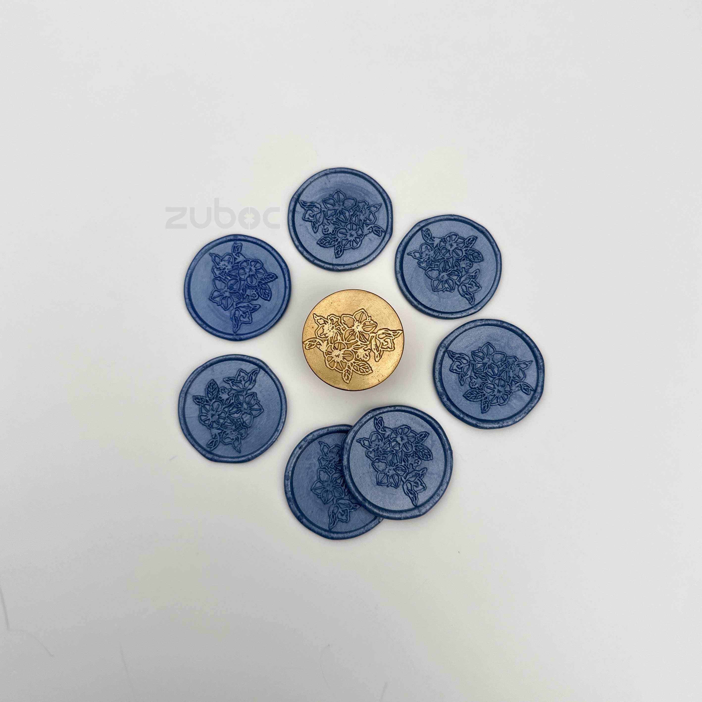 Cherry Blossom Wax Stamp with Wooden Handle