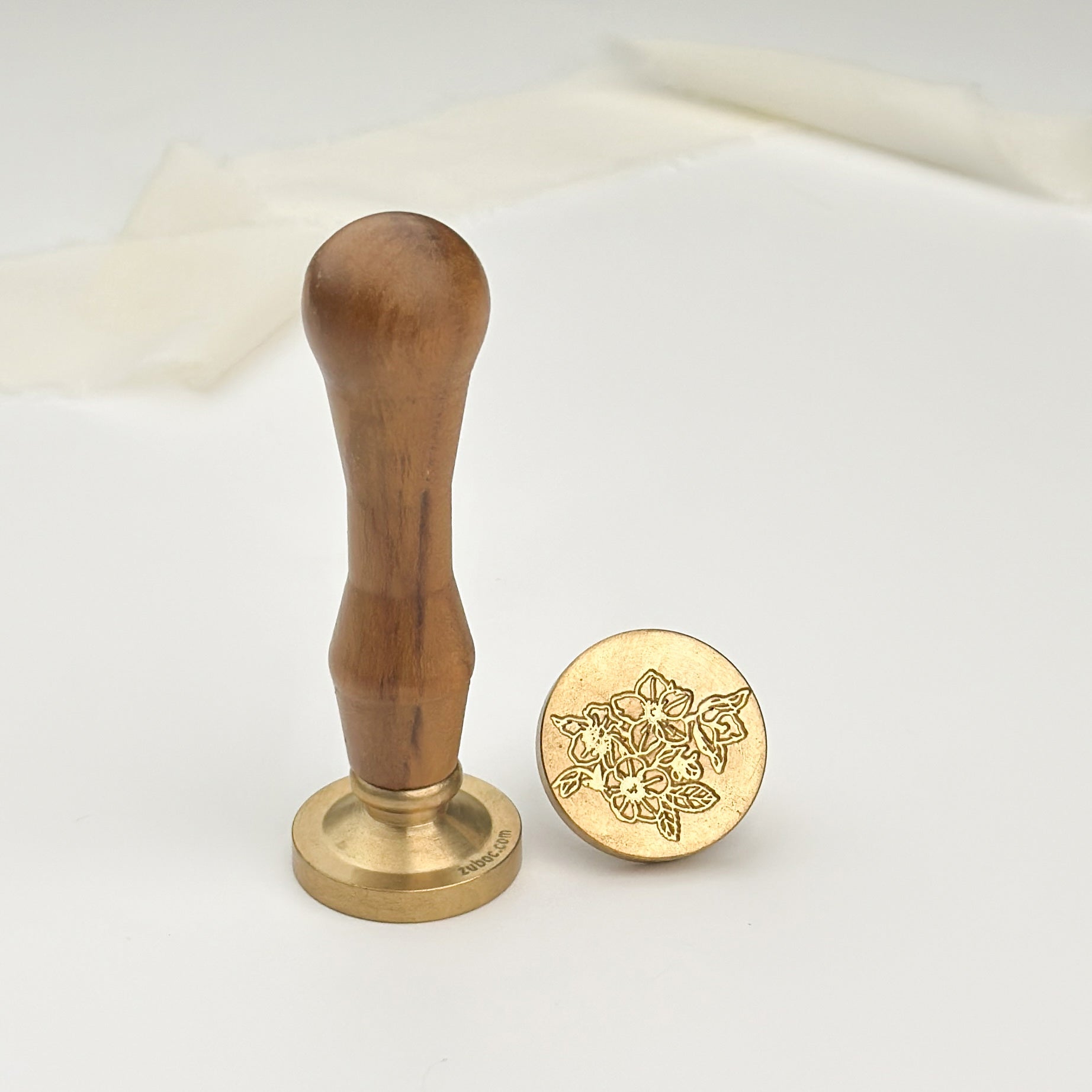 Cherry Blossom Wax Stamp with Wooden Handle