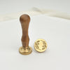Chilly Leaf Wax Stamp with Wooden Handle