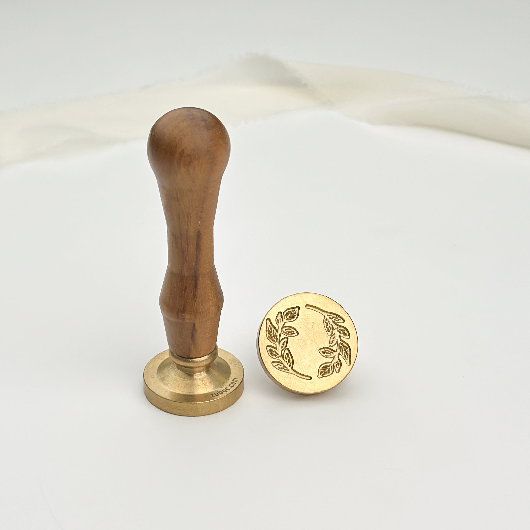 Chilly Leaf Wax Stamp with Wooden Handle