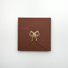 Semi Circle Envelope With Foil Bow (set of 5)