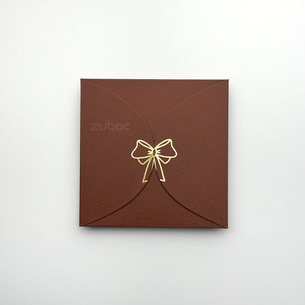 Semi Circle Envelope With Foil Bow (set of 5)