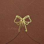 Semi Circle Envelope With Foil Bow (set of 5)