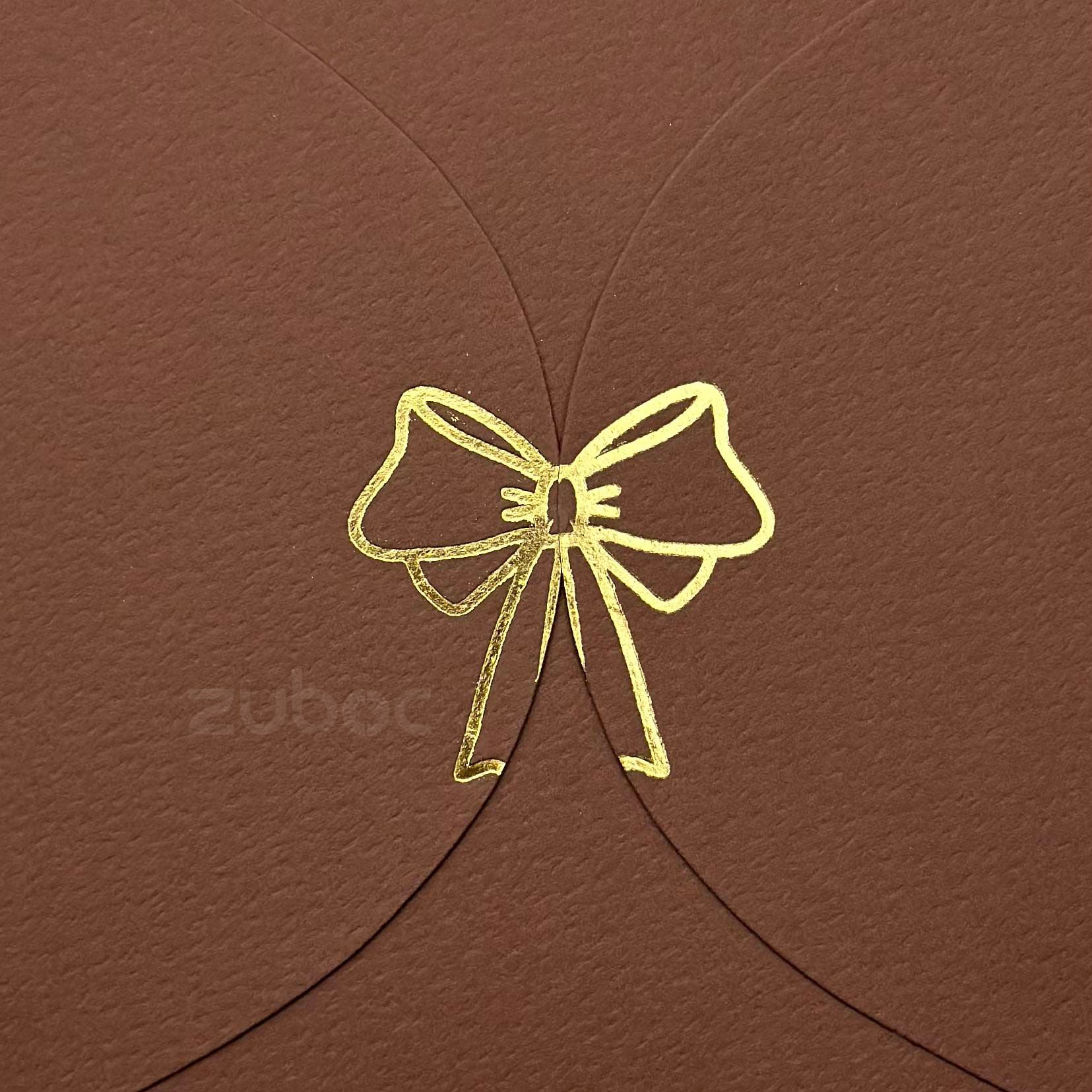 Semi Circle Envelope With Foil Bow (set of 5)