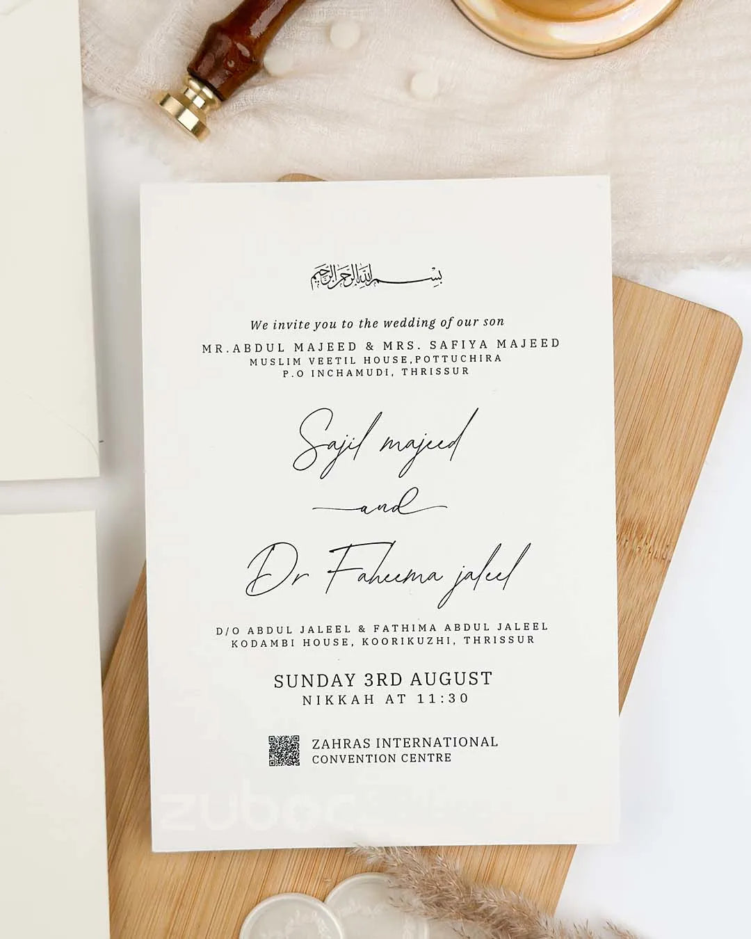 Timeless Classic Wedding Invitations (Set of 50)