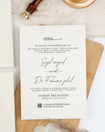Timeless Classic Wedding Invitations (Set of 50)