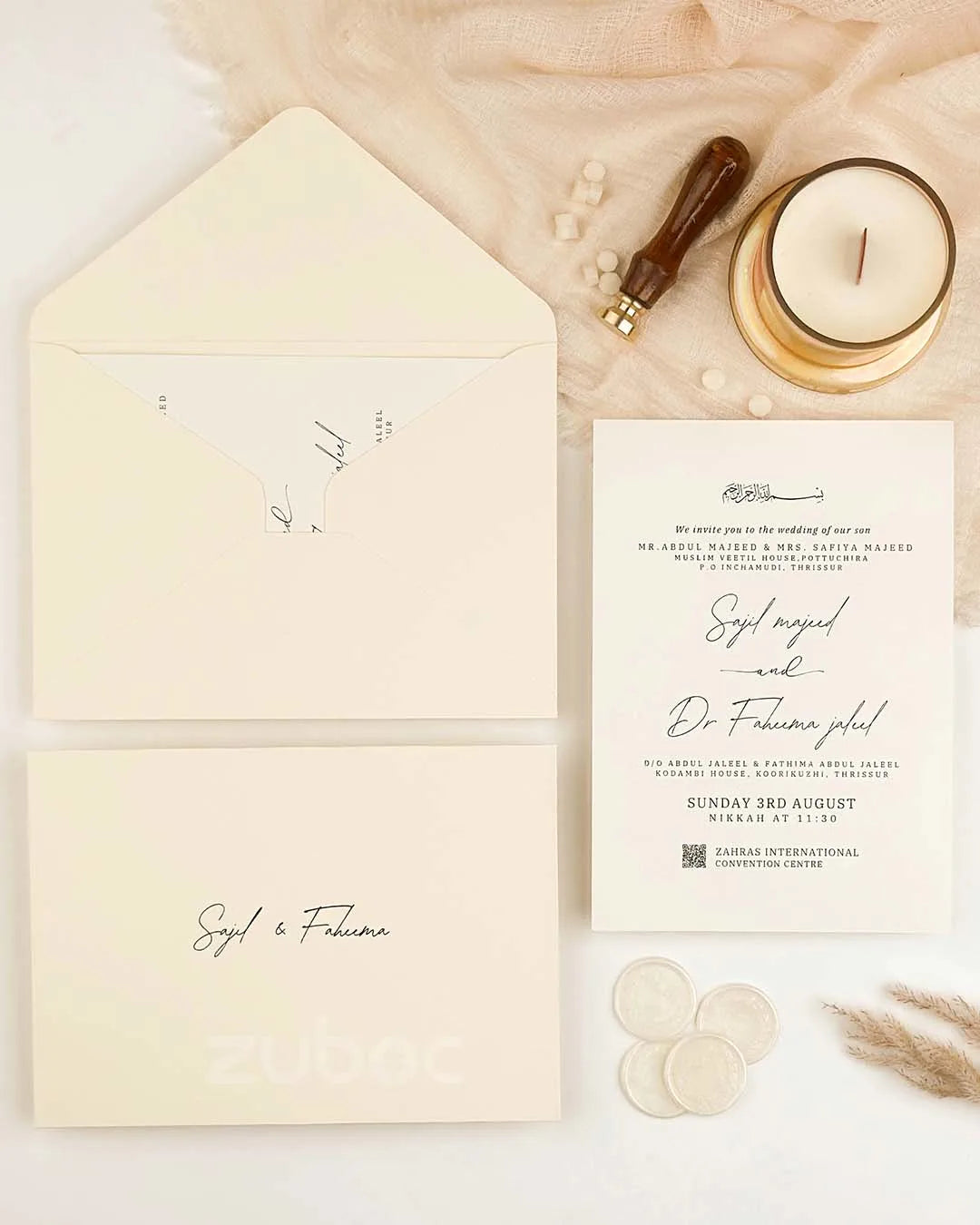 Timeless Classic Wedding Invitations (Set of 50)