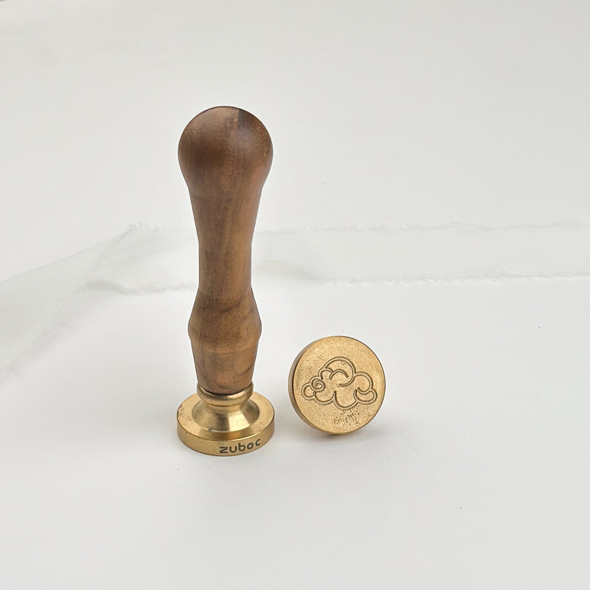 Cloud Wax Stamp with Wooden Handle
