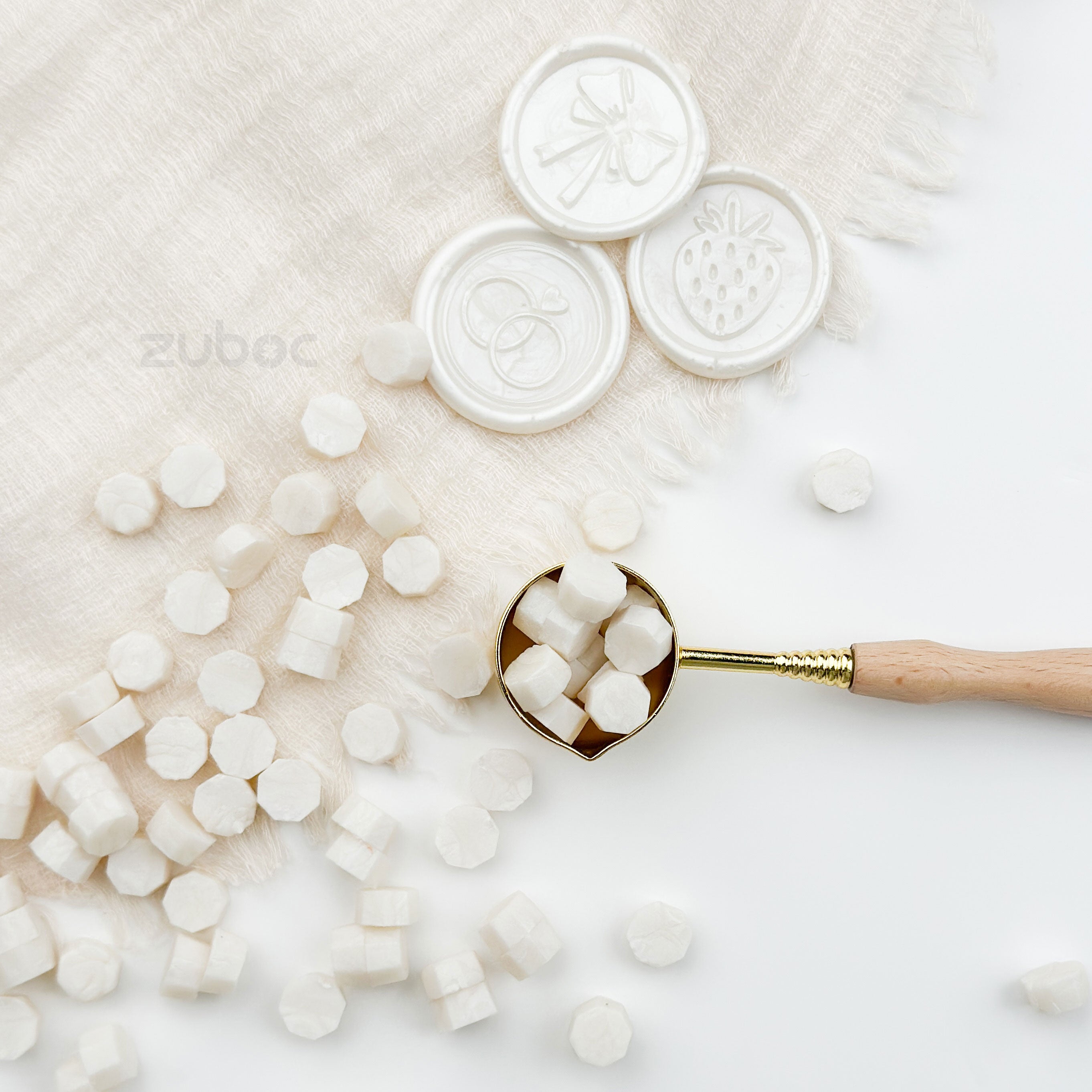 Cream White Wax Beads - 30 Grams