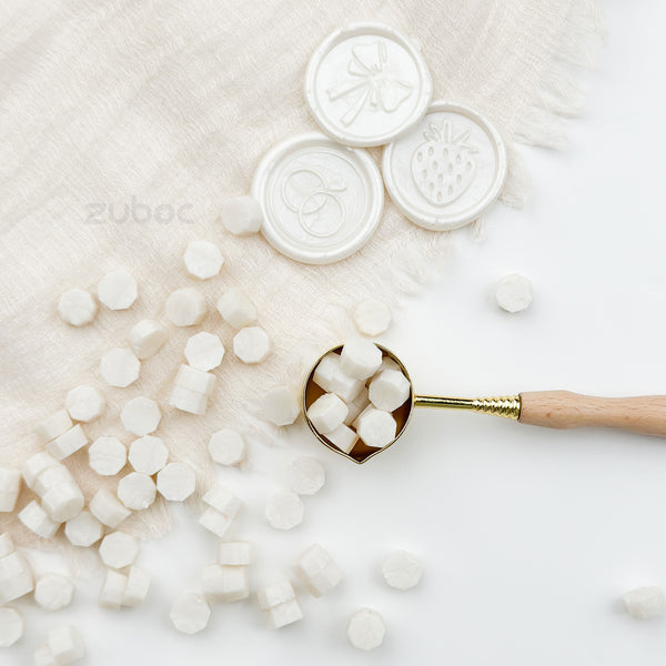Cream White Sealing Wax Beads 30g