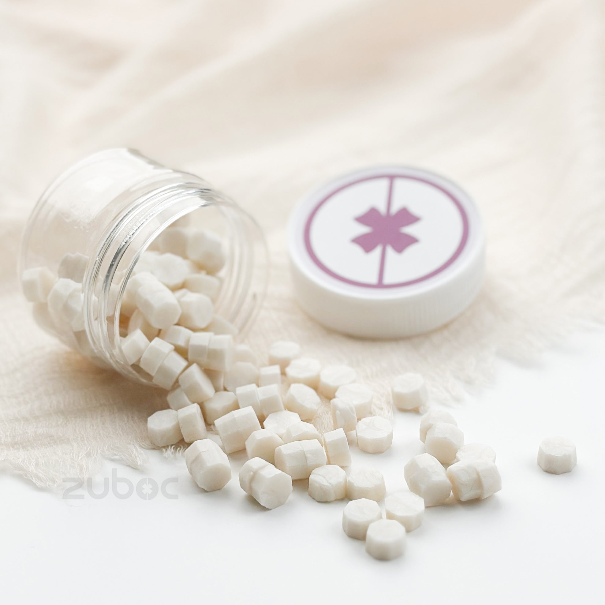 Cream White Wax Beads - 30 Grams