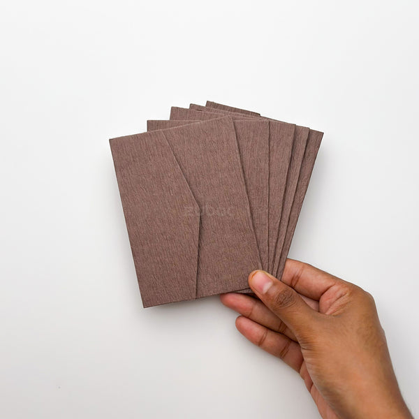 Chocolate brown invitation envelope C5 for scrapbooking