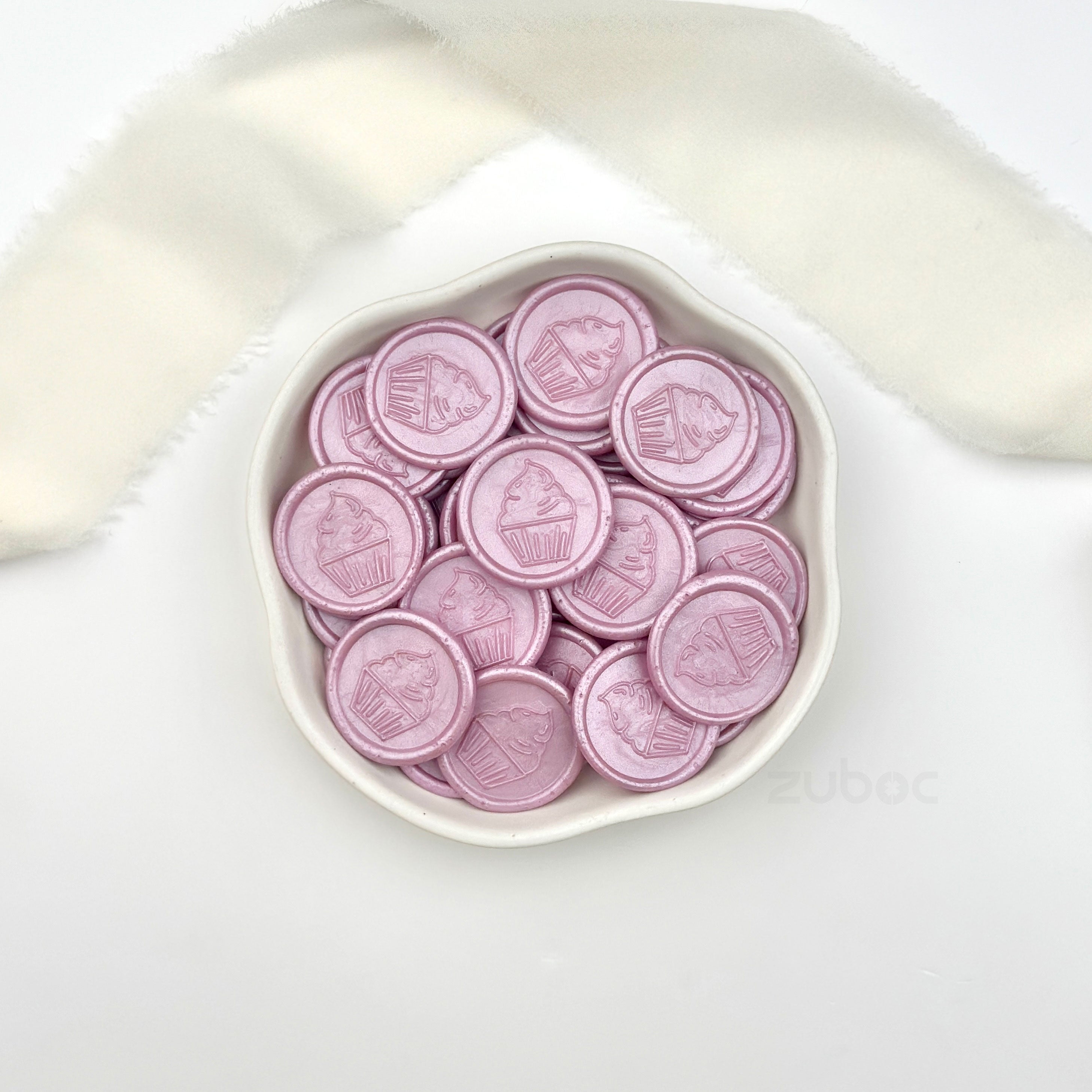 Cupcake Wax Seal - Lilac (Set Of 5)