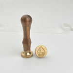 Cupcake Wax Stamp with Wooden Handle