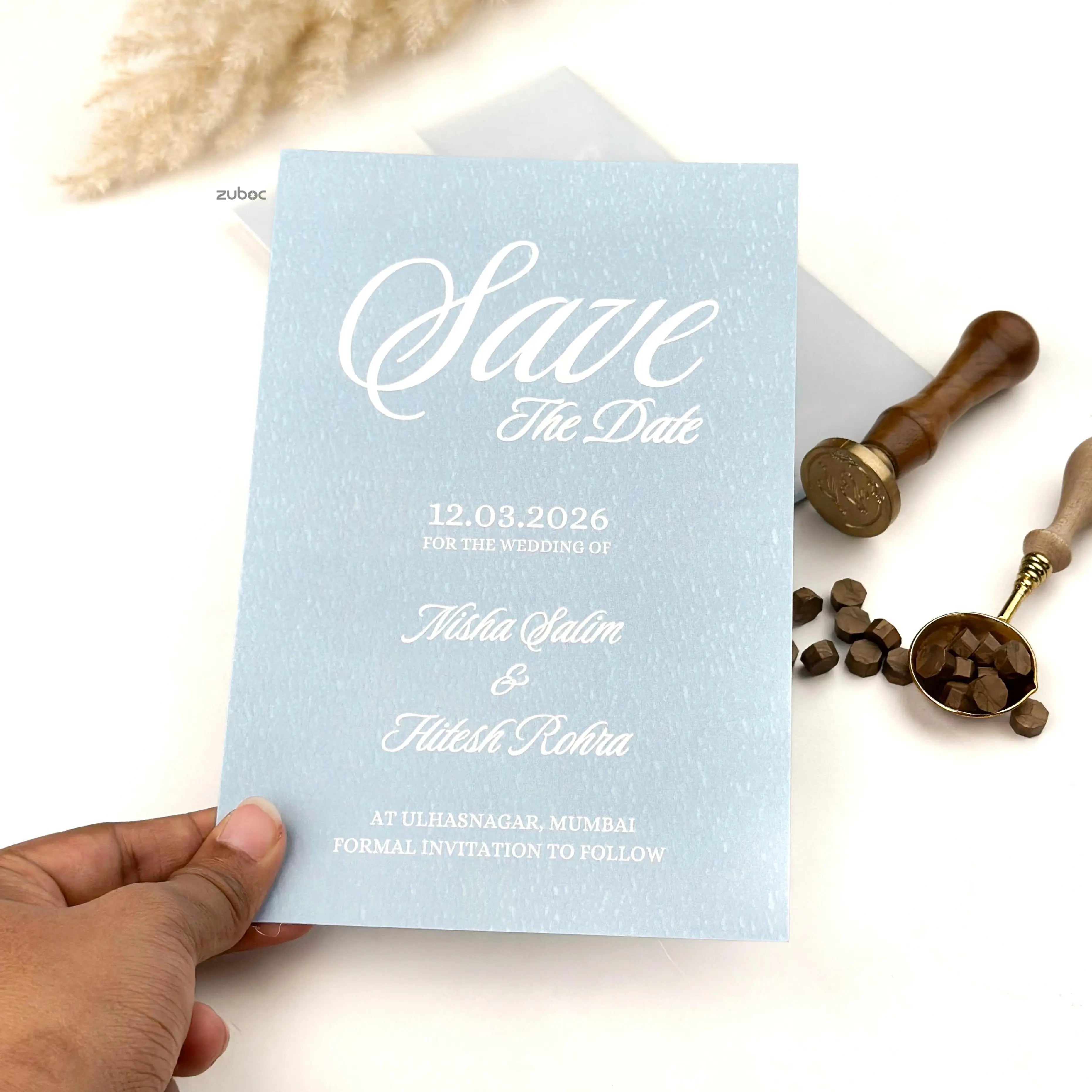Customized Save The Date Wedding Invitation Suites (Set of 50)