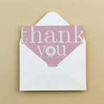 Custom Print Thank You Card and Envelope Combo ( Set of 50 )