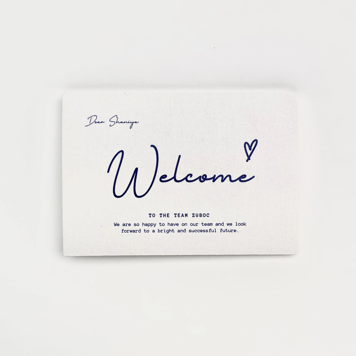 Custom Print Welcome Card and Envelope Combo ( Set of 50 )