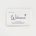 Custom Print Welcome Card and Envelope Combo ( Set of 50 )
