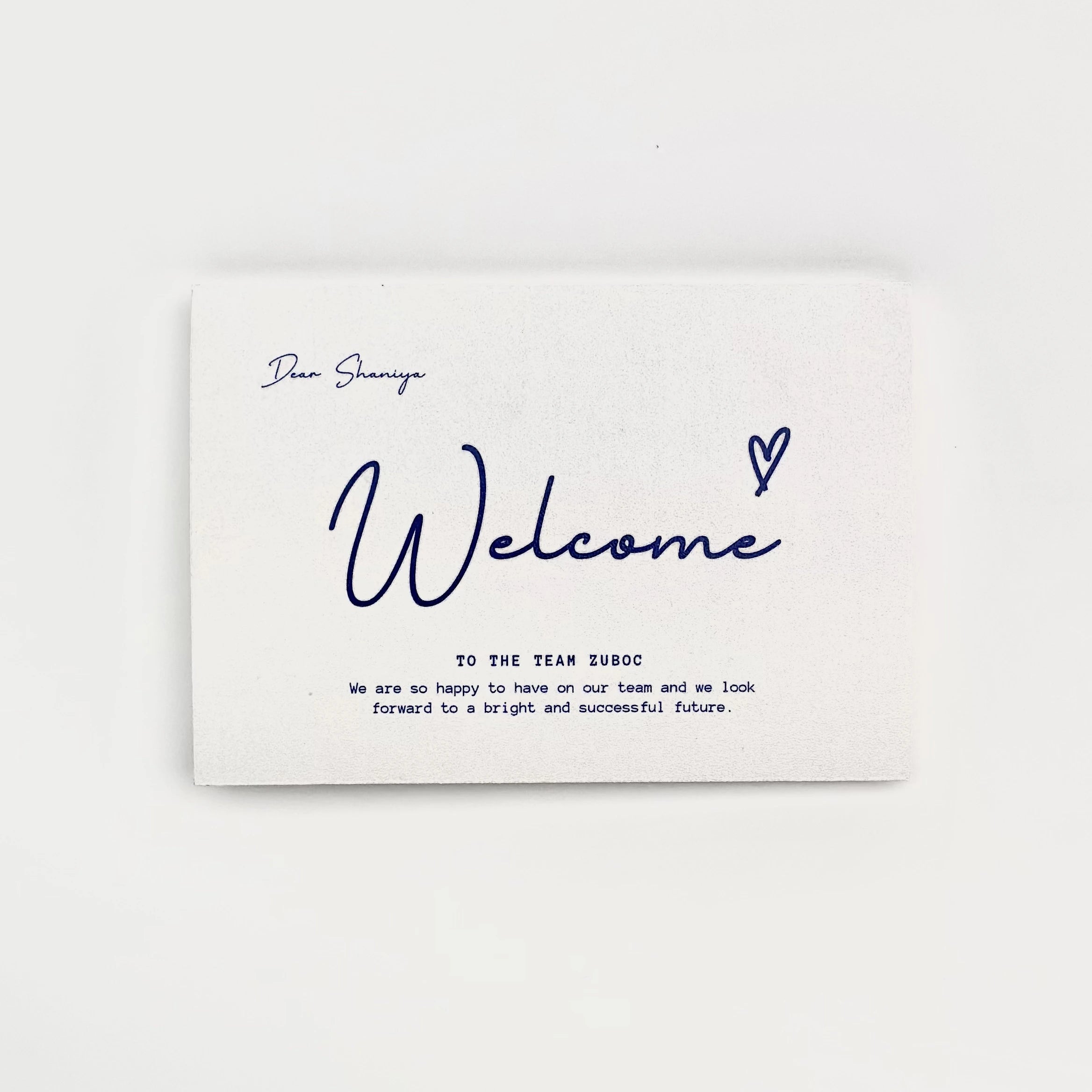 Custom Print Welcome Card and Envelope Combo ( Set of 50 )