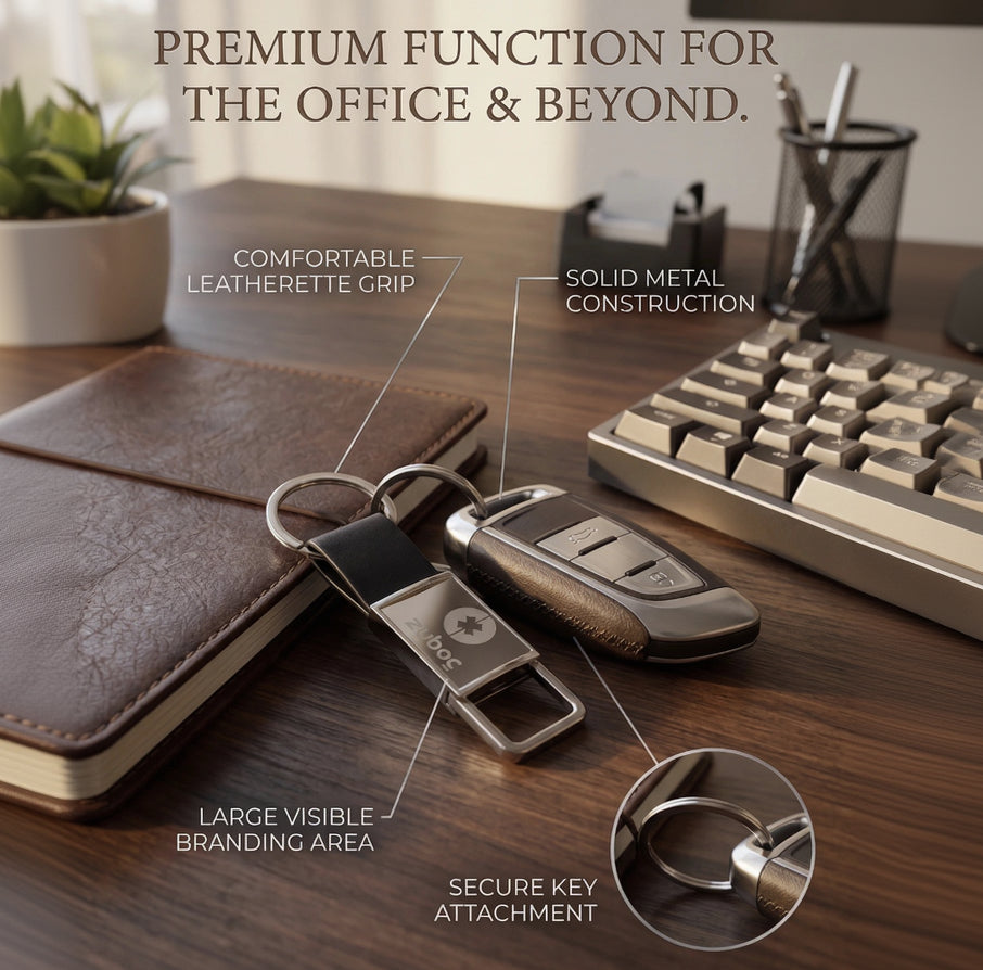 Zuboc Customised Square Metal Keychain