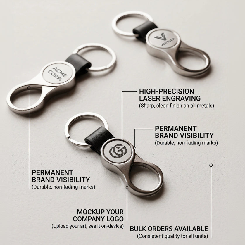 Zuboc Customised Round Metal Keychain
