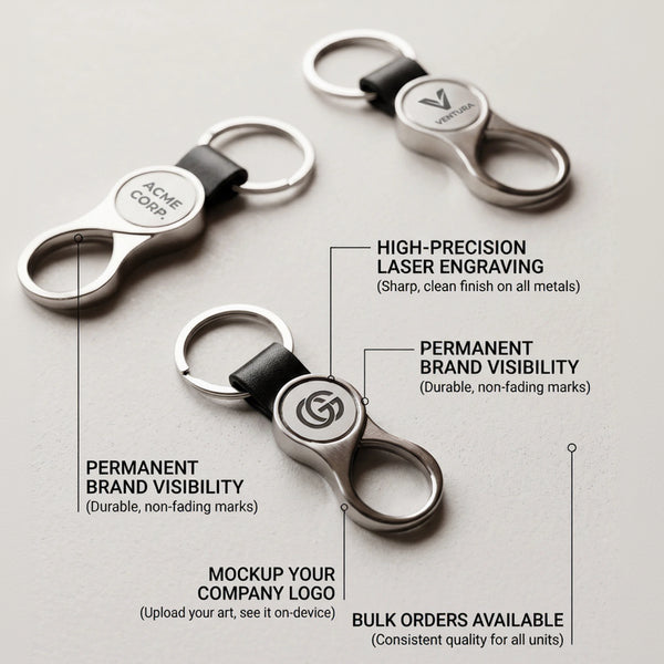 Zuboc Customised Round Metal Keychain