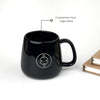 Personalised  Ceramic Coffee Mug With Custom Name for Corporates- Black
