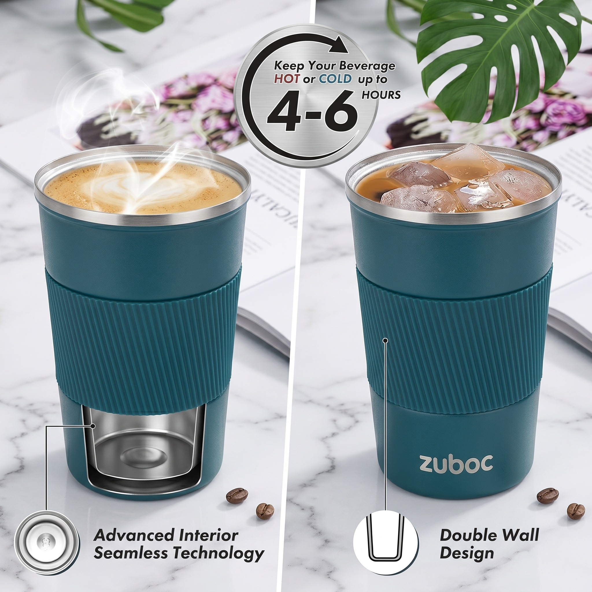 Zuboc Customized Coffee Travel Mug - Vaccum Flask