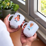 Customized Ceramic Printed Couple Mugs for Corporates