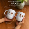 Customized Ceramic Printed Couple Mugs for Corporates