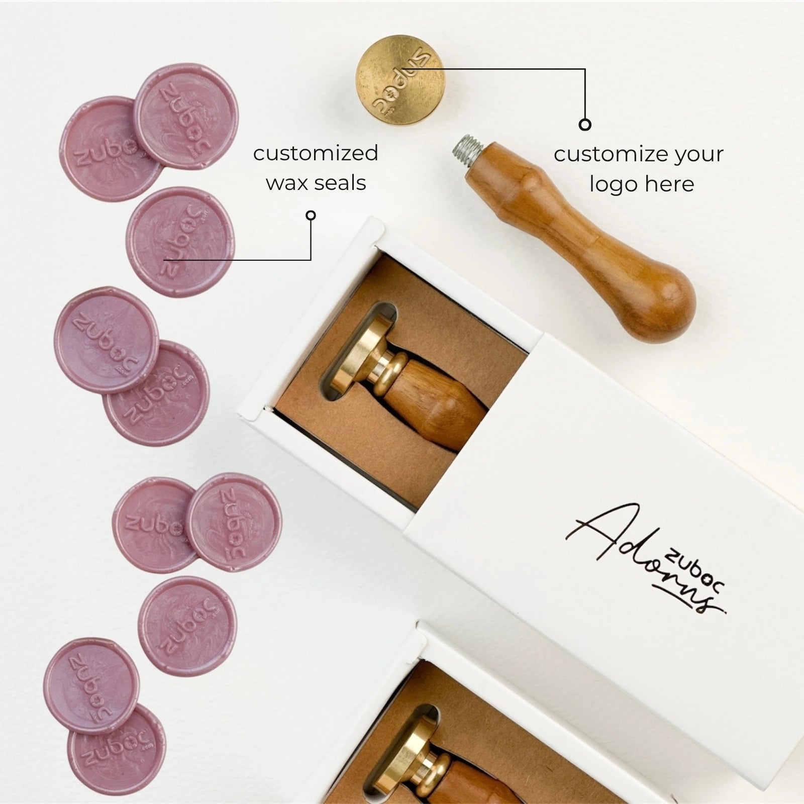 Personalised Round Wax Stamp and Wax Seals