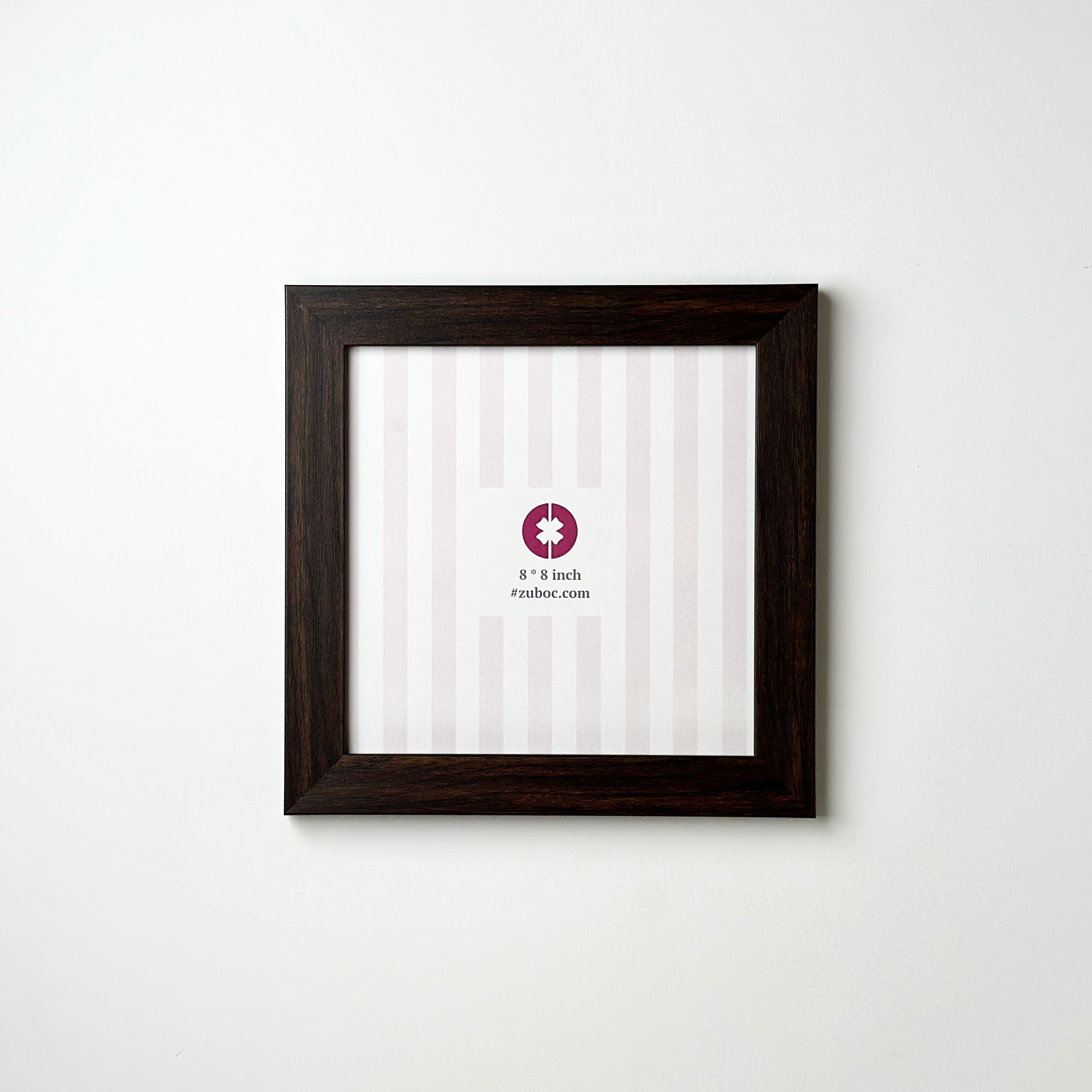 1” Dark Brown Photo Frame (8x8”)