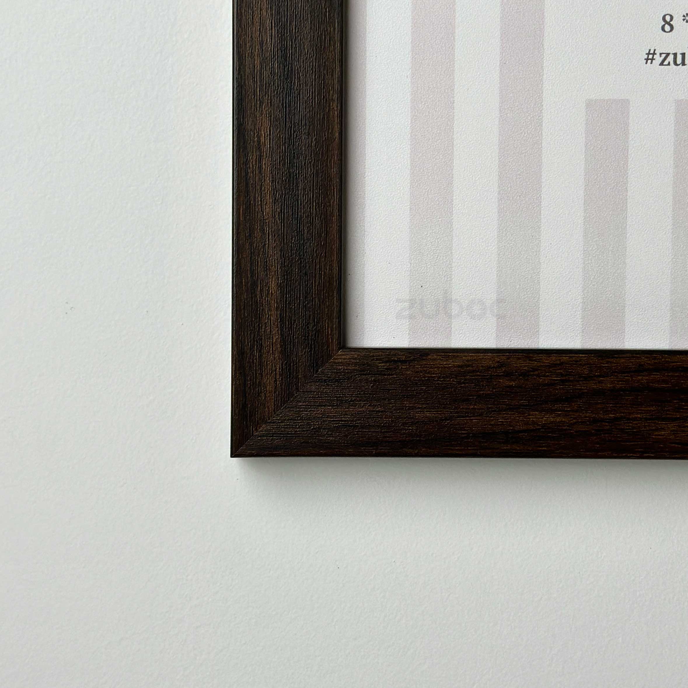 1” Dark Brown Photo Frame (8x8”)