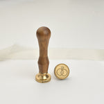 Duo Ring Wax Stamp with Wooden Handle