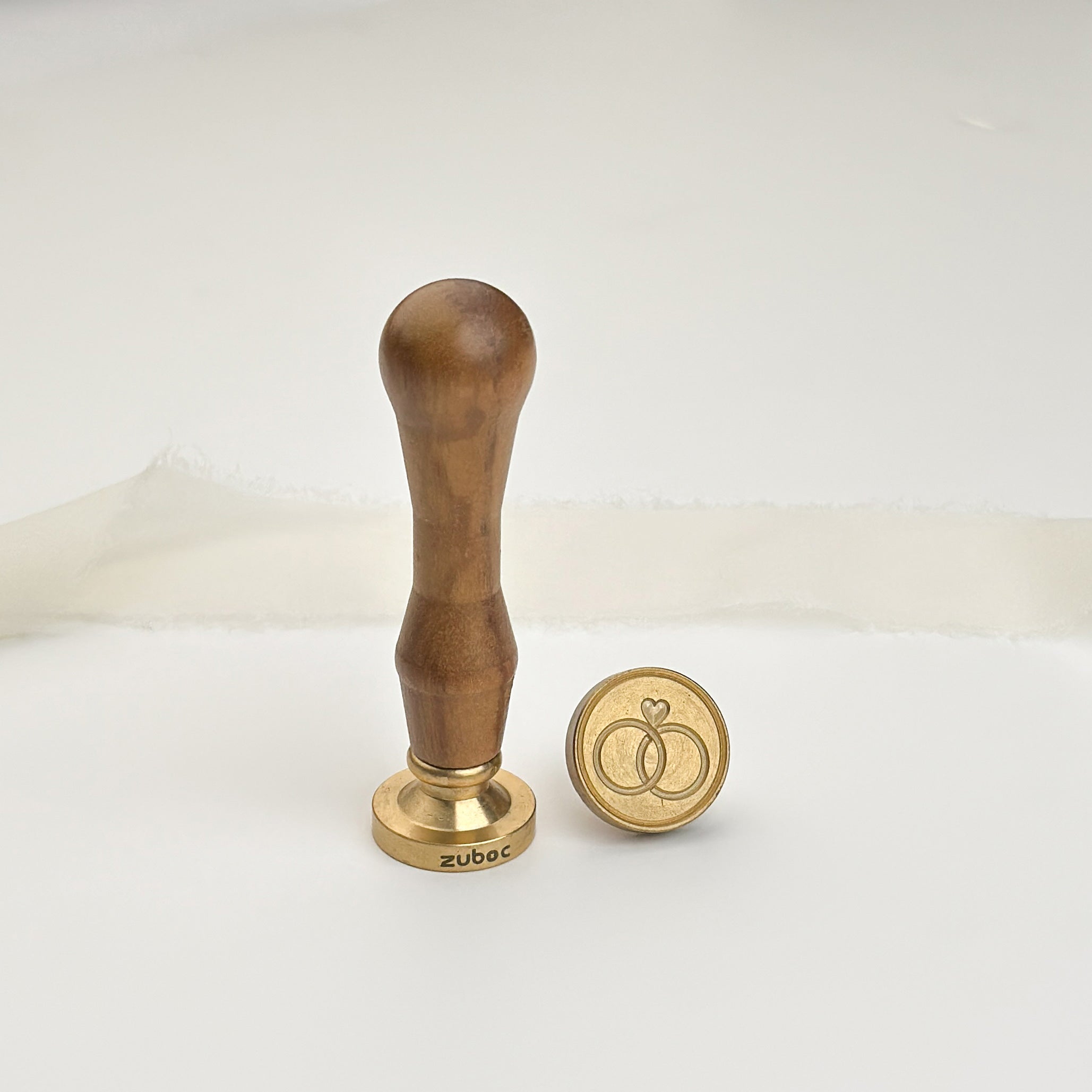 Duo Ring Wax Stamp with Wooden Handle