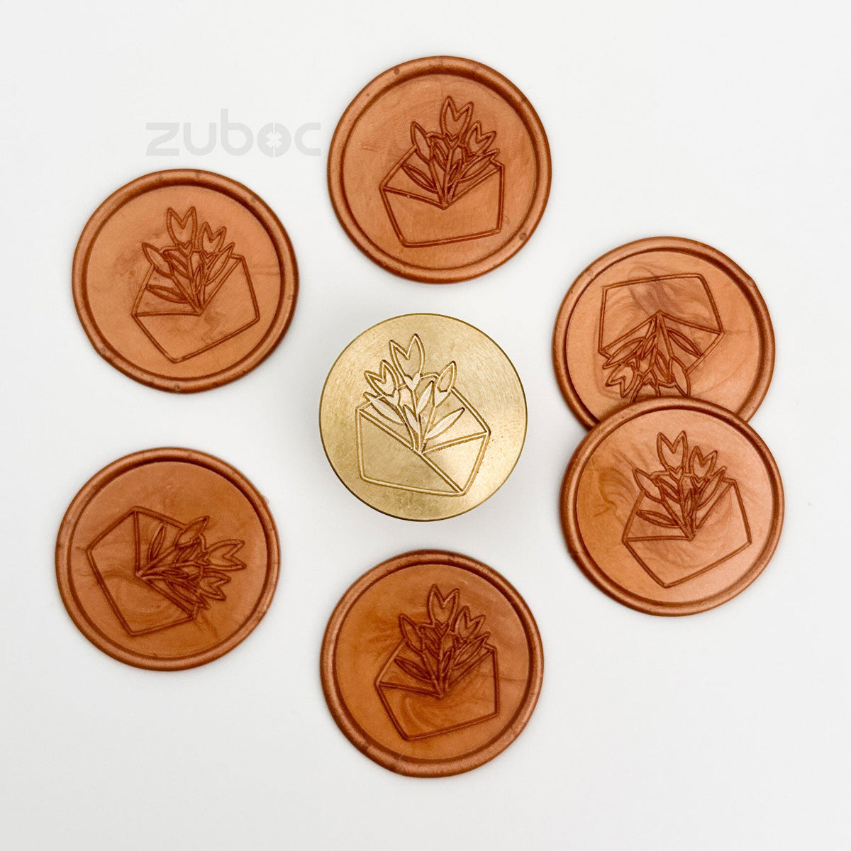 Envelope Wax Stamp with Wooden Handle